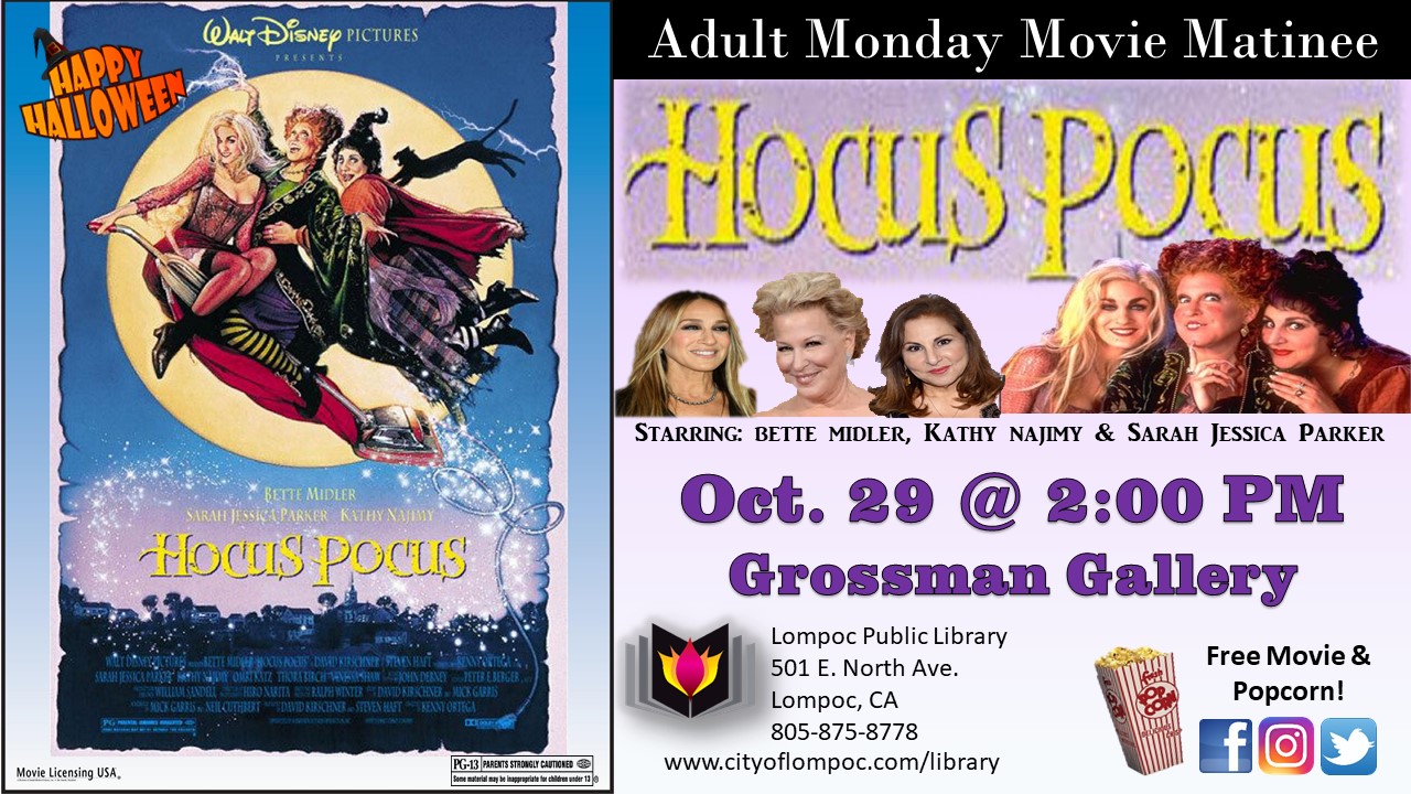 Monday Movie - Hocus Pocus 10.29.18