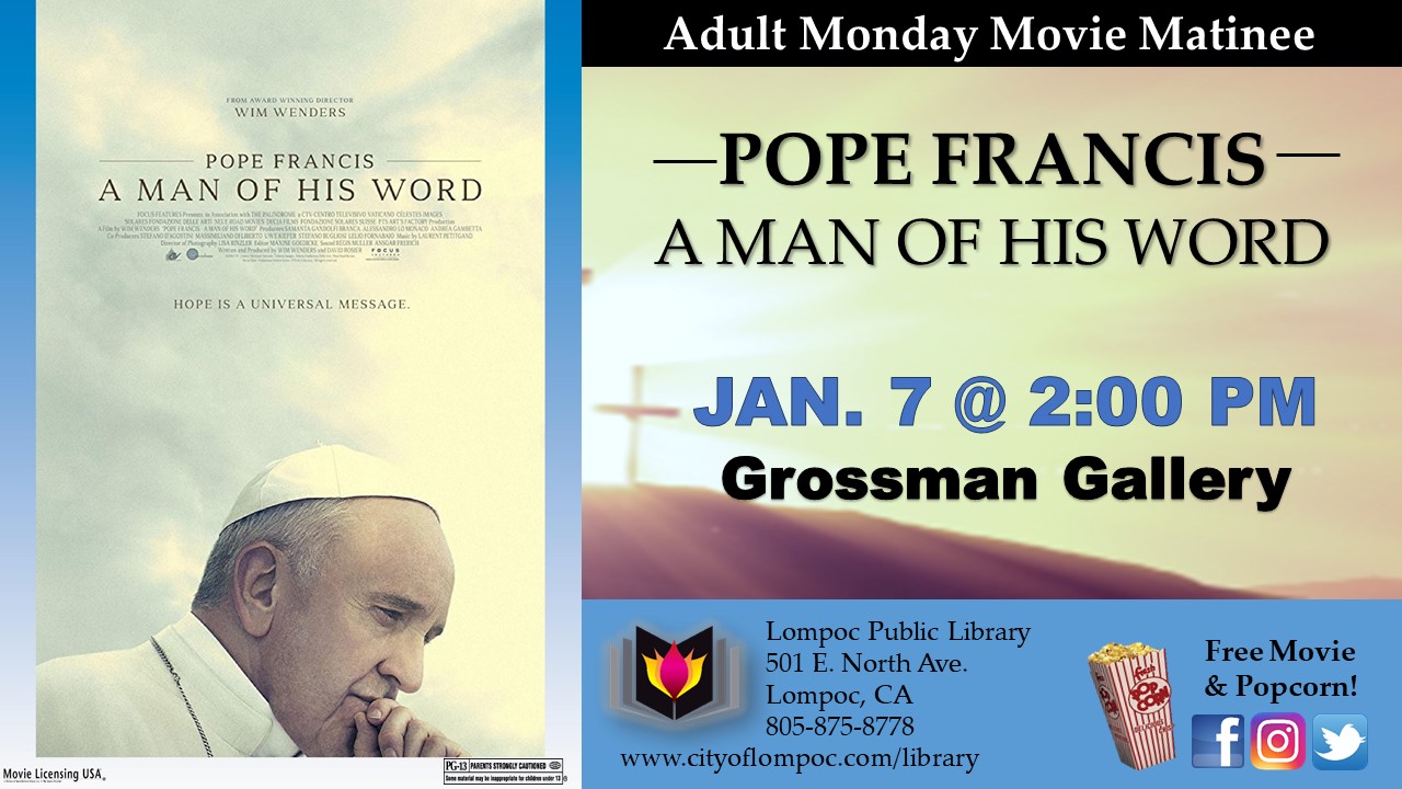 Monday Movie - Pope Francis 1.7.19