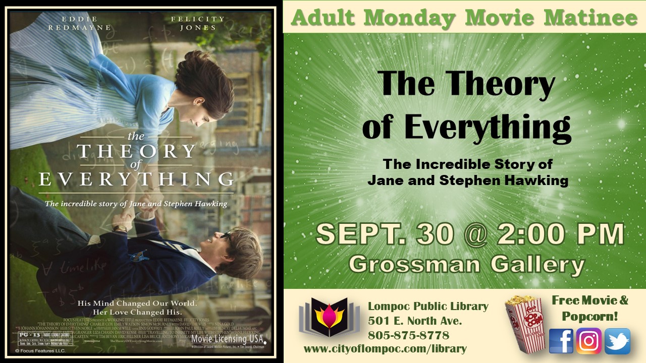 Monday Movie - The Theory of Everything 9.30.19