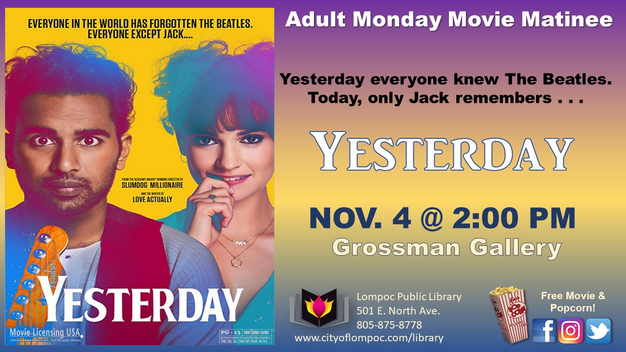 Monday Movie - Yesterday 11.4.19