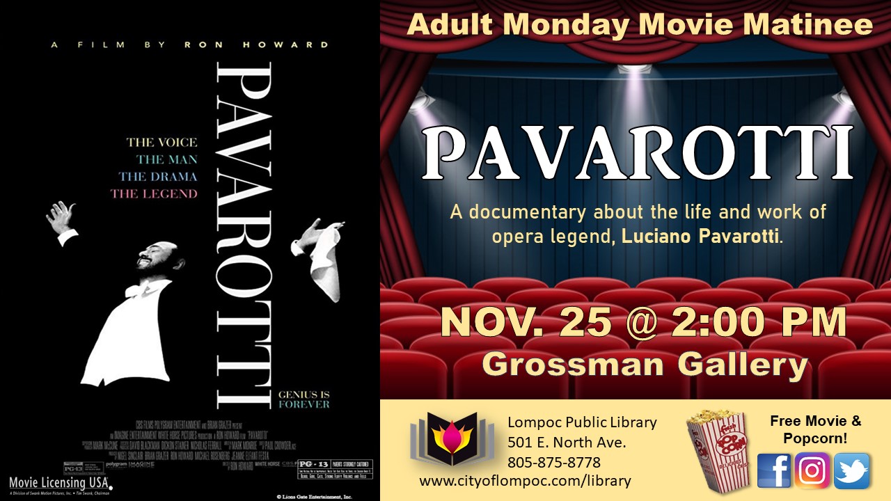 Monday Movie - Pavarotti 11.25.19