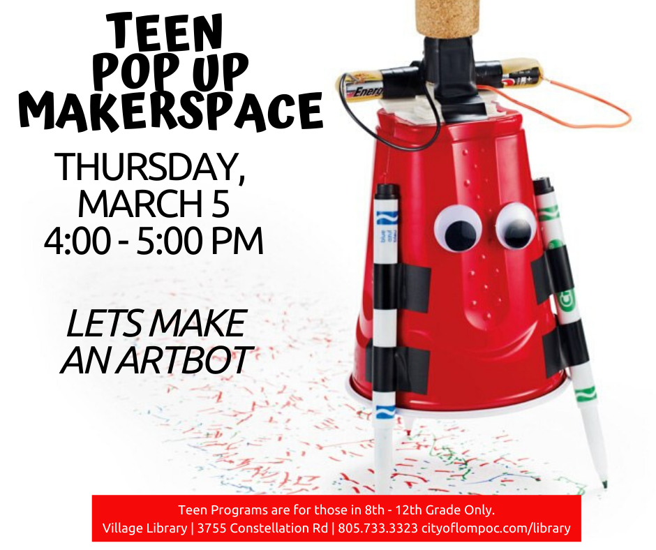 Teen POP UP Makerspace Village