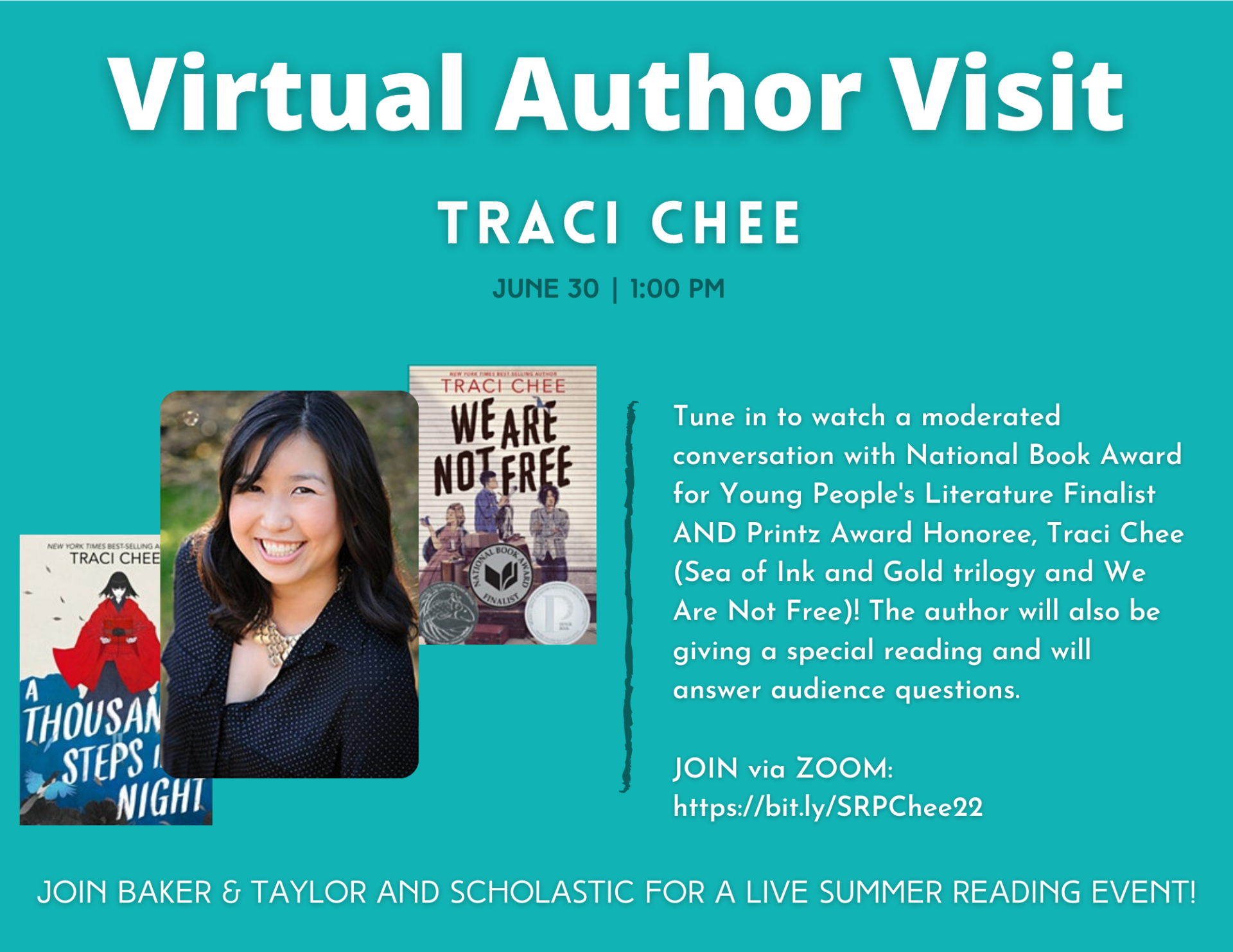 Join us for a virtual author visit with Traci Chee!