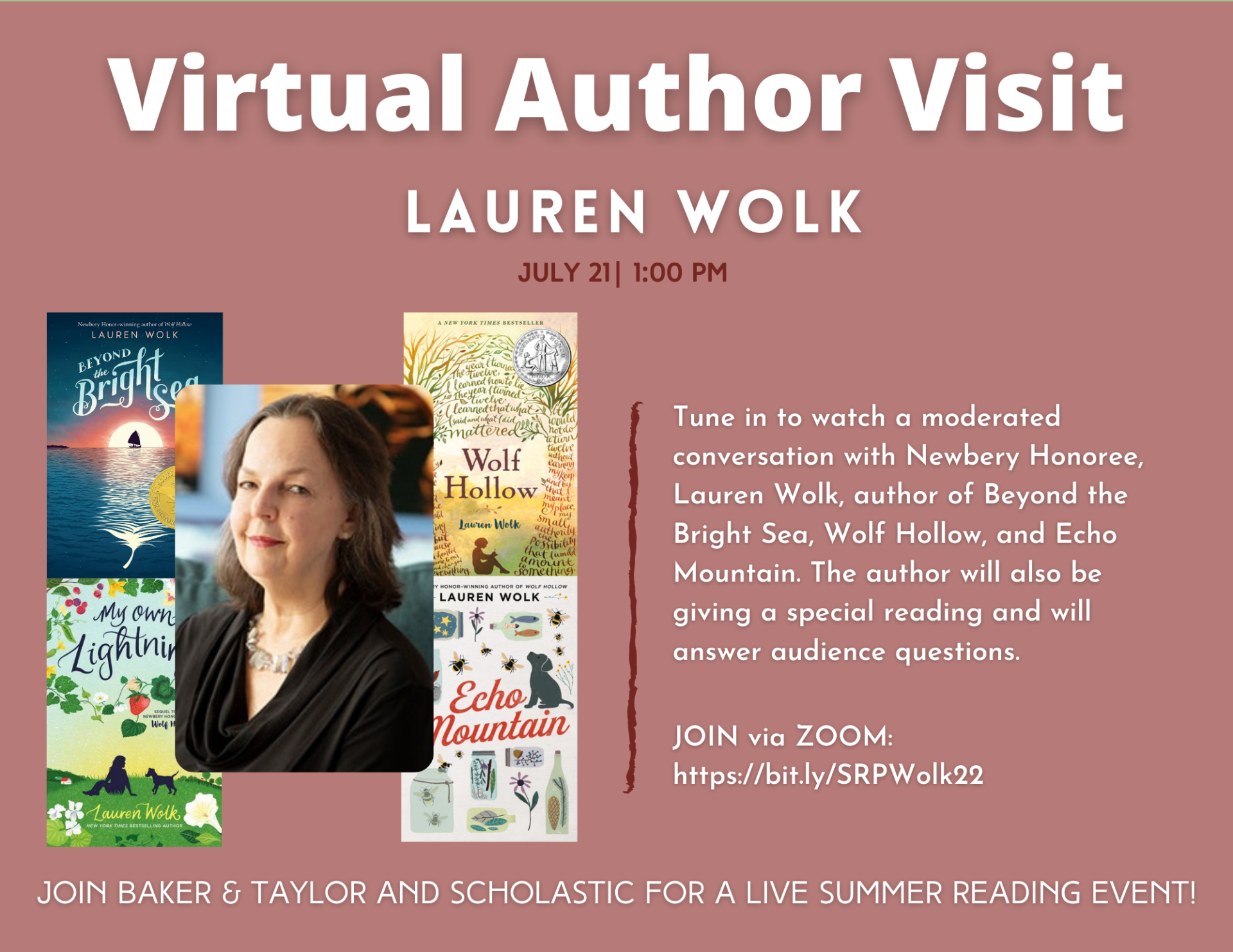 Lauren Wolk virtual author visit