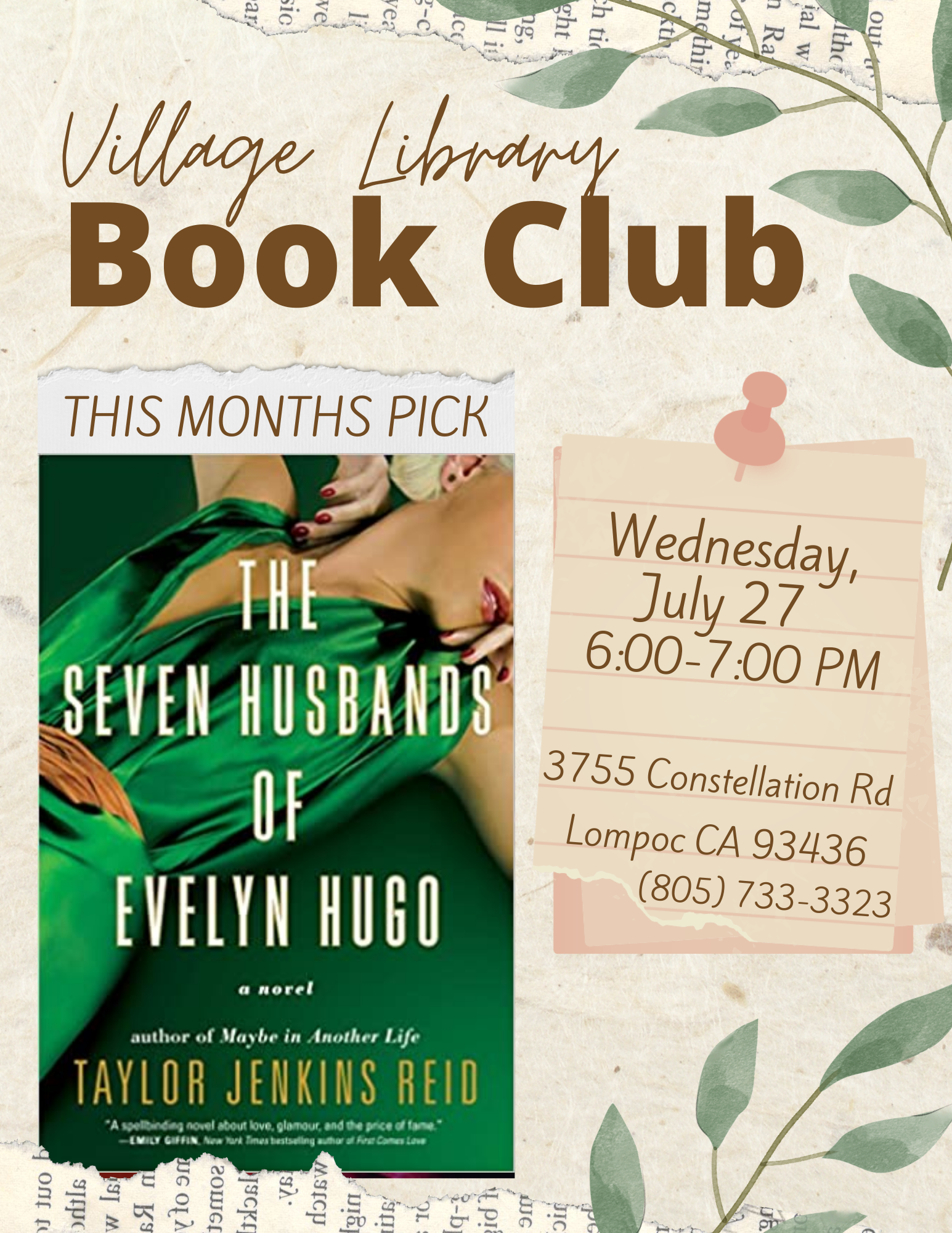 July Book Club