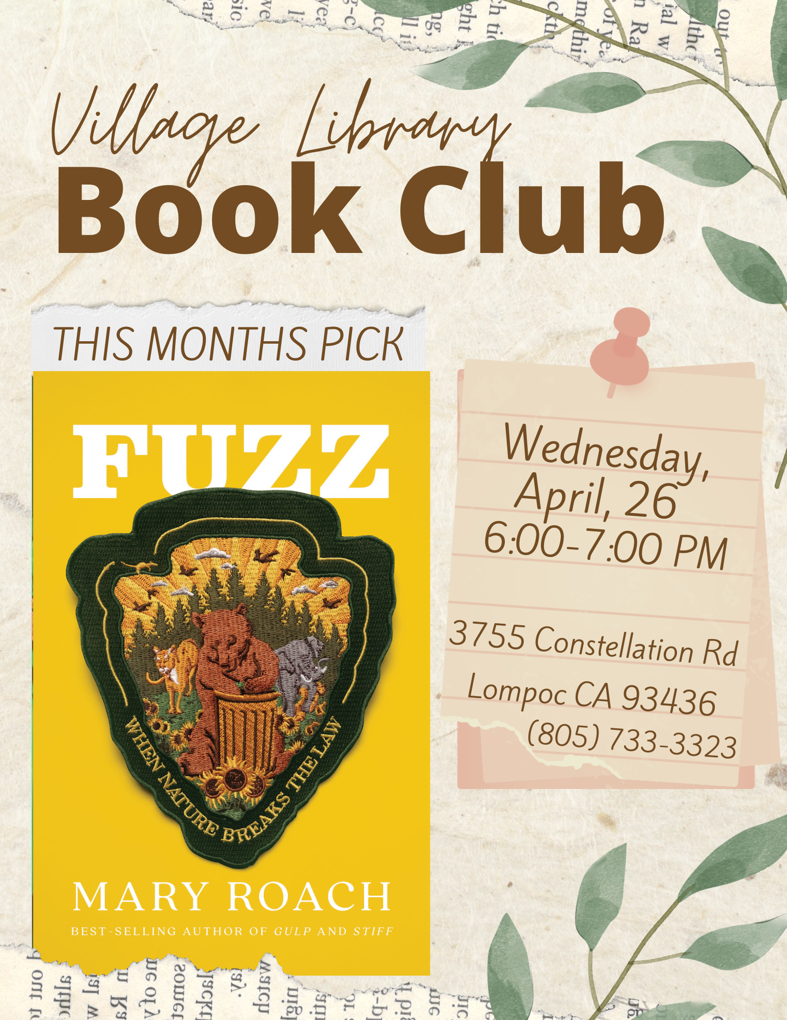 April  Book Club 2023