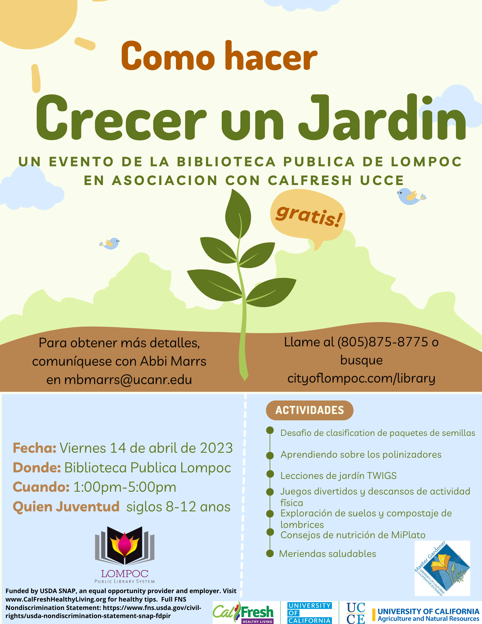 How to Grow a Garden (Spanish)