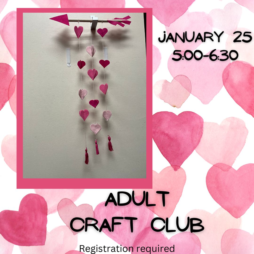 Adult Craft Club Jan 2024